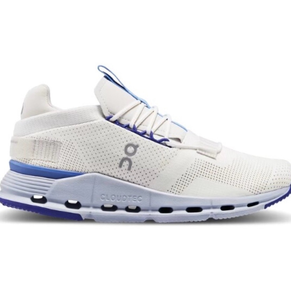 On Running Cloud Sneakers White Blue Women’s Size 8